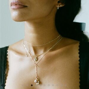 Catbird 14k solid gold 1976 Lariat Toggle Necklace